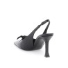 asymmetric slingback pumps with bow