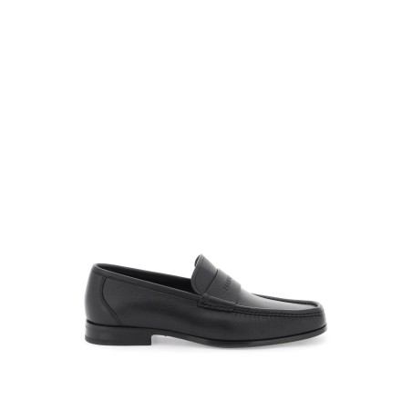 logo loafers with moc