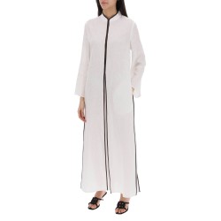 long linen caftan dress