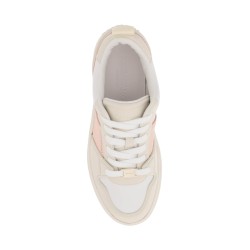 multicolored smooth leather sneakers