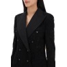 turlington double-breasted lace blazer