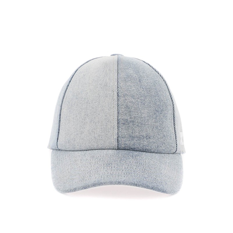 denim baseball cap with adjustable