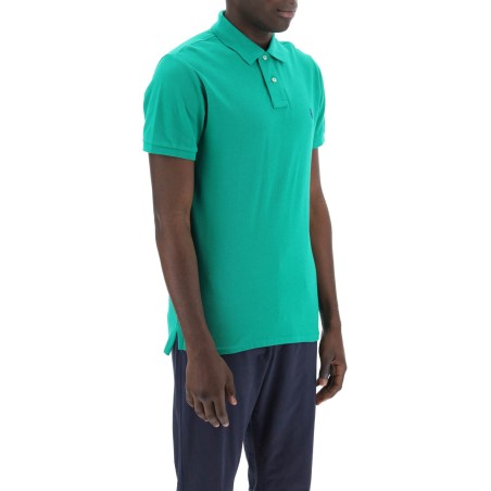 pique cotton polo shirt