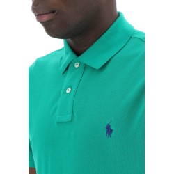 pique cotton polo shirt