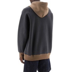 hooded sweatshirt with reverse