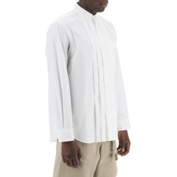 layered poplin effect shirt with