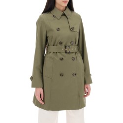 double-breasted trench coat for