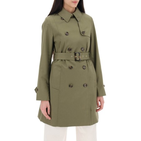 double-breasted trench coat for