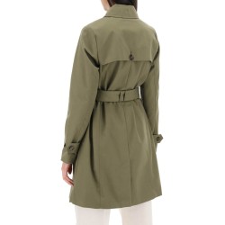 double-breasted trench coat for