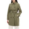 double-breasted trench coat for