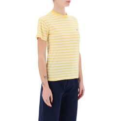 striped crewneck t-shirt