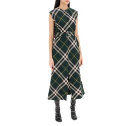 ered wool midi dress