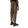 leopard print nylon jogger pants for