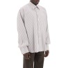 "oversized striped poplin shirt