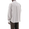 "oversized striped poplin shirt