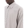 "oversized striped poplin shirt