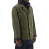 reversible cotton blend overcoat with