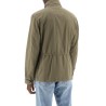 "field jacket in cotton and linen blend"