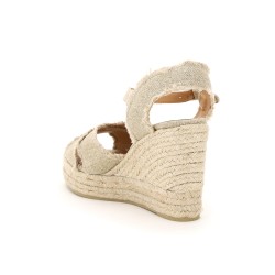 lurex bromelia wedge sandals