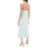 strapless midi dress without