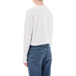 "cropped long-sleeved mason t