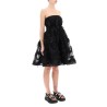 tulle dress with bows and embroidery.