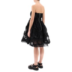 tulle dress with bows and embroidery.