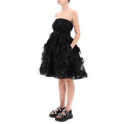 tulle dress with bows and embroidery.