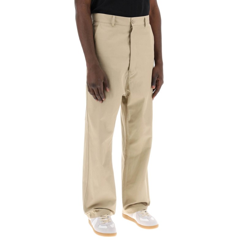 loose straight leg pants with a