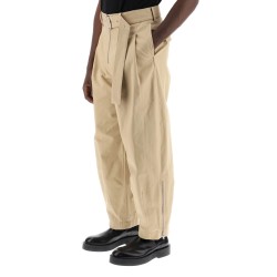 cotton pants with removable belt