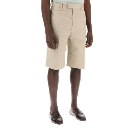 tailored canvas bermuda shorts