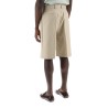 tailored canvas bermuda shorts