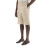 tailored canvas bermuda shorts