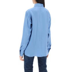 pleated bib shirt with