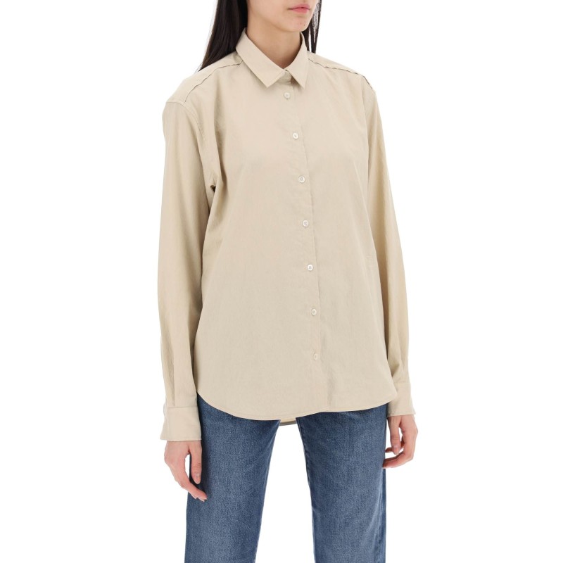 "signature crinkled fabric shirt