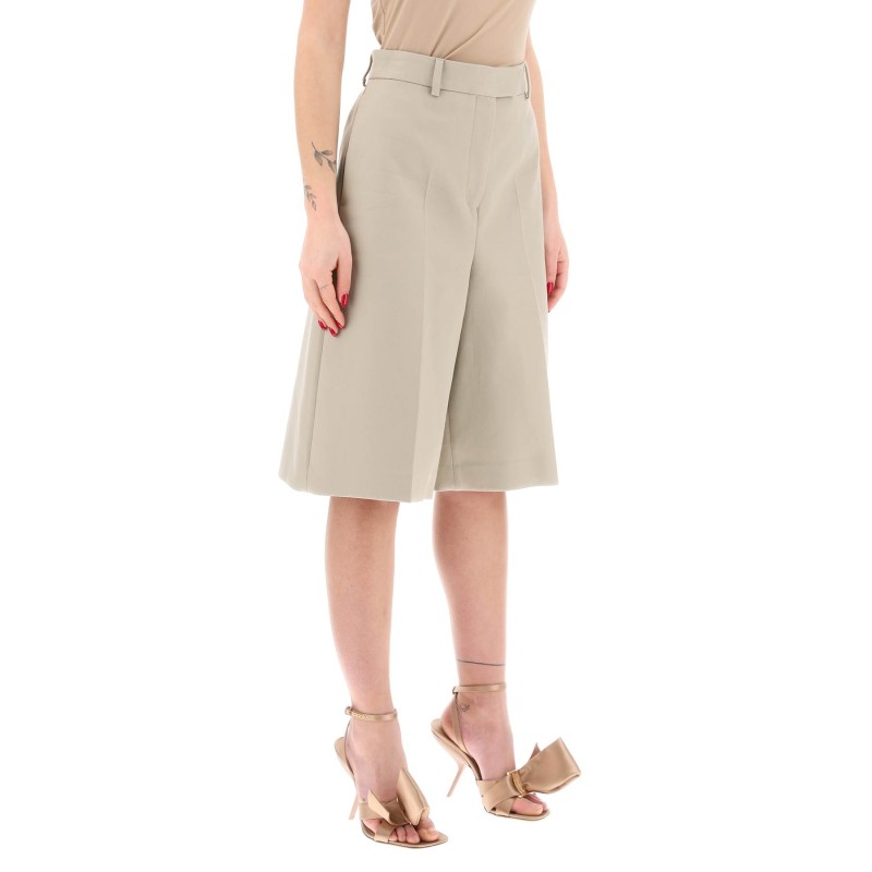 cotton gabardine bermuda shorts