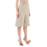 cotton gabardine bermuda shorts