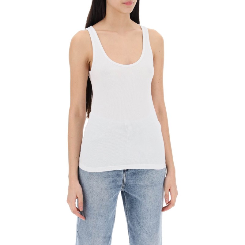 "ribbed jersey tank top with