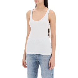 "ribbed jersey tank top with