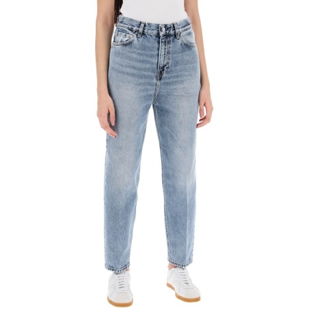 organic denim tapered jeans