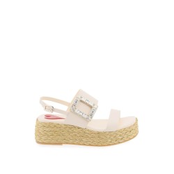 "crystal buckle espadrilles