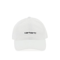 canvas script baseball cap