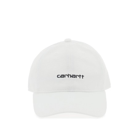 canvas script baseball cap