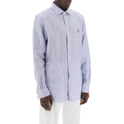 slim fit linen shirt