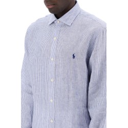 slim fit linen shirt