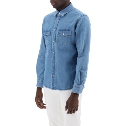 denim western shirt for men