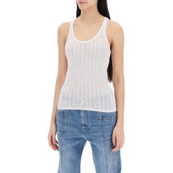 "perforated knit top