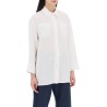 daria linen shirt with three-quarter sleeves