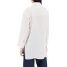 daria linen shirt with three-quarter sleeves