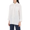 daria linen shirt with three-quarter sleeves